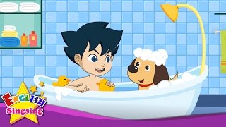 After a Bath - Body song - Nursery Popular Rhyme with lyrics - English Song For Kids - Music