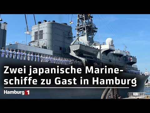 Japanische Marine: Zwei Kriegsschiffe können im Hamburger Hafen besichtigt werden