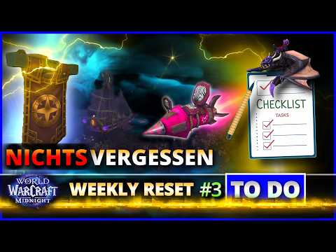 Deine Weekly To Do Checkliste - Schnelle Hilfe um nichts zu verpassen, seltenes Mount u.v.m. ... M3#