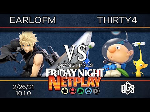 Friday Night Netplay #41 - Grand Finals - EarlOfM(Cloud) Vs. thirty4(Olimar)