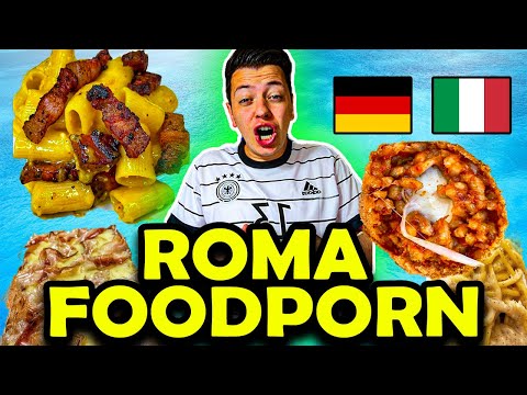 Un TEDESCO assaggia il miglior CIBO di ROMA - FOODPORN ROMA