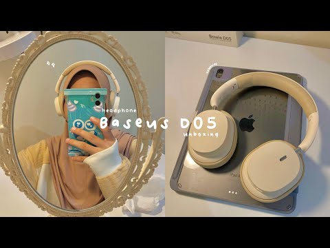 aesthetic headphone 🎧 baseus bowie d05 unboxing