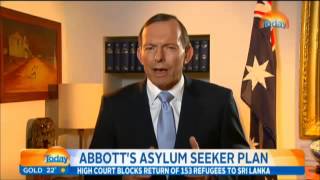 Abbott wont 'capitulate to moral blackmail' over asylum seeker mothers self harming