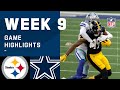 Steelers vs. Cowboys Week 9 Highlights | NFL 2020