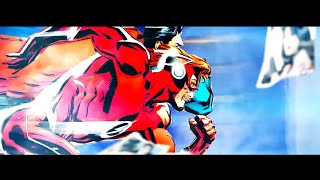 SUPERMAN RACES WALLY WEST  (COMIC ANIMATION)
