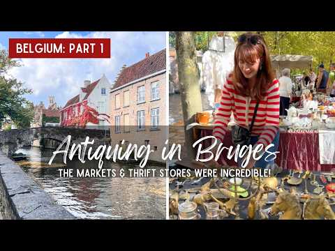 Vintage Shopping in Bruges Belgium | Thrifting Antiques in Europe