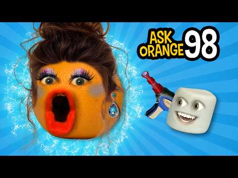 棉花糖把橘子變成女生了！！！ (Marshmallow turns Orange into a GIRL!!!)