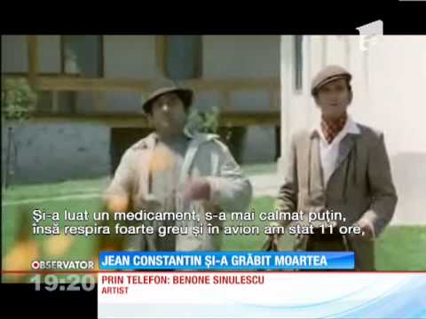 Ultimul zbor cu avionul i-a grăbit moartea marelui Jean Constantin