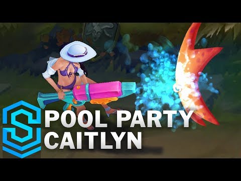 Pool Party Caitlyn Skin Spotlight - League of Legends