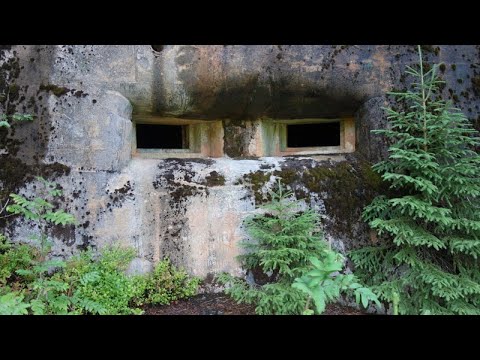 Befästning Militär Skans med Ksp-värn i Berget - Military Bunker from WW2 era