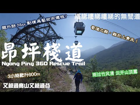 昂坪棧道,由東涌至天壇大佛,3小時爬升600m, 昂坪360救援徑,探討下Max點樣為藝術而犧牲? 靚景行山路線