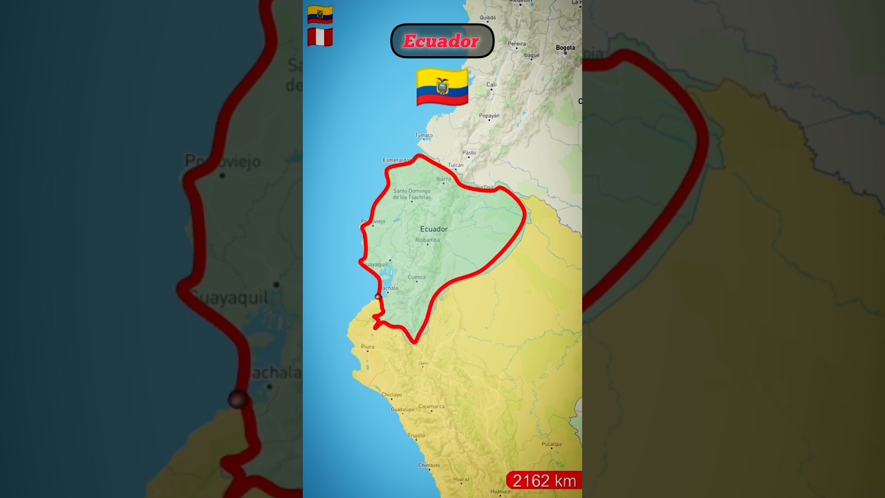 Ecuador Full Location Map #googleearth #map #locationmap #facts