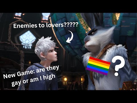 Jack Frost and The Easter Bunny being gayer than I remember in Rise of the Guardians