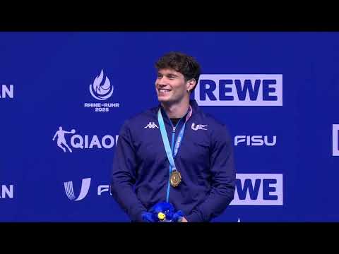 Universiadi Estive Rhine-Ruhr 2025: Oro 100m Farfalla - Gianmarco Sansone