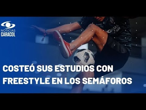 Joven de Santa Marta costeó sus estudios con fútbol freestyle