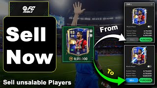 How to sell untradeable players in fc mobile 2024 | inactive sell Button
