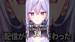 配信が一瞬で終わったにじさんじライバー【葛葉 / 三枝明那 / 梢桃音】