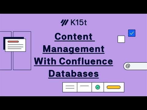 Content Management with Confluence Databases