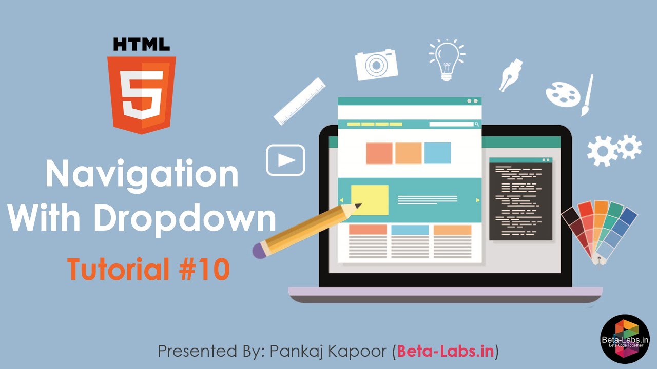 #10 Navigation Bar with Dropdown Menu