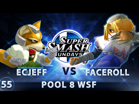 SSS 55 - EastCoastJeff (Fox) vs. Captain Faceroll (Sheik) - SSBM Pool 8 WSF - Smash Melee