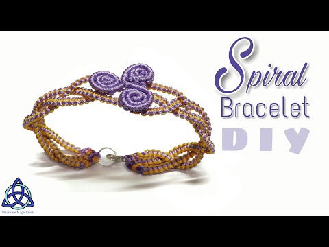 Macrame Bracelet with Beads Tutorial Easy Jewelry Making