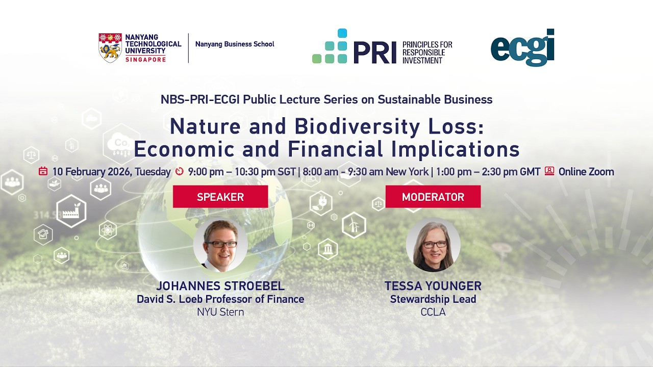 Lecture 10 | NBS-PRI-ECGI Public Lecture Series