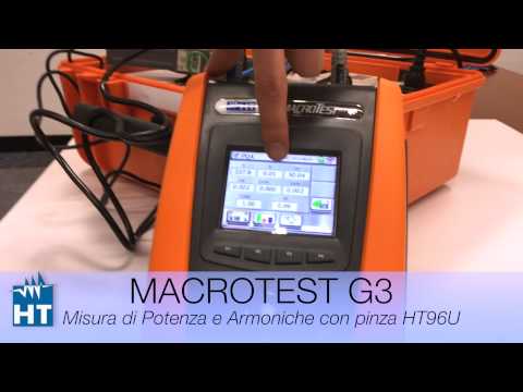 Multifunction instrument for electrical safety CEI 64-8 MACROTEST G3. HT Instruments