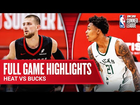 HEAT vs BUCKS | NBA SUMMER LEAGUE | FULL GAME HIGHLIGHTS | July 18, 2025