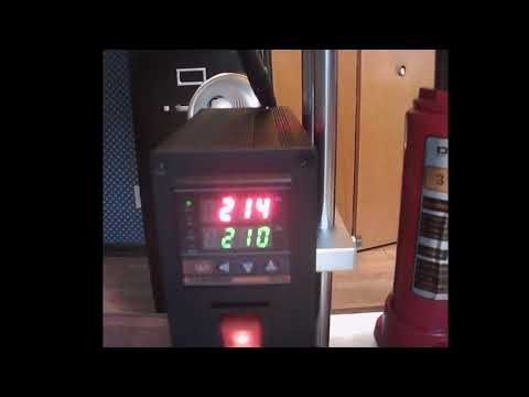 3 Ton Hydraulic Rosin Press | Single PID Temp Controller | Temperature Tested