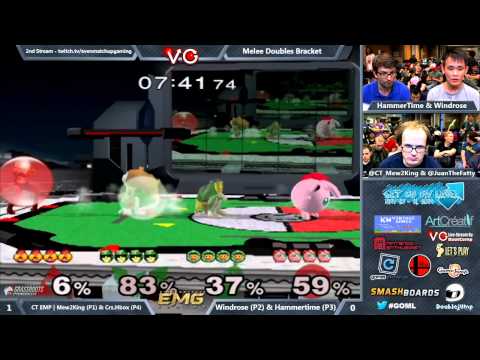 GOML - Windrose & Hammertime Vs. CT EMP | Mew2King & Crs.Hungrybox - SSBM Doubles - Melee
