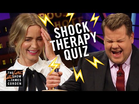エミリー・ブラント＆ジェームズ・コーデンの衝撃療法クイズ (Shock Therapy Quiz w/ Emily Blunt & James Corden)