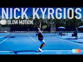 Nick Kyrgios | Serve Slow motion [Water bottle Challenge]