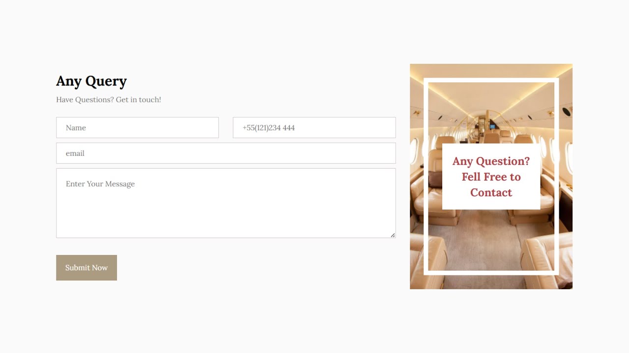 Question Form with HTML CSS | HTML CSS Question Form @raselcoder