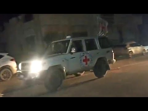 Video Thumbnail: Red Cross convoy transporting released hostages arrives at Rafah crossing | AFP