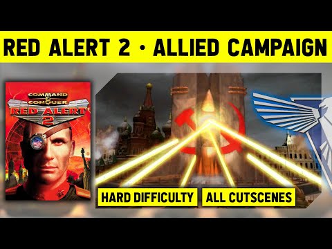 C&C Red Alert 2 - Allied Campaign on Hard - No Commentary With Cutscenes [1080p]