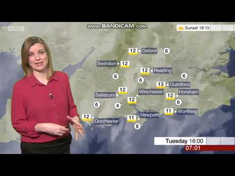 Emily Wood - South Today weather (19th March 2019) - High Quality