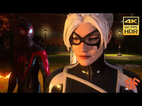 Miles chases Black Cat through New York (4K HDR 60fps)