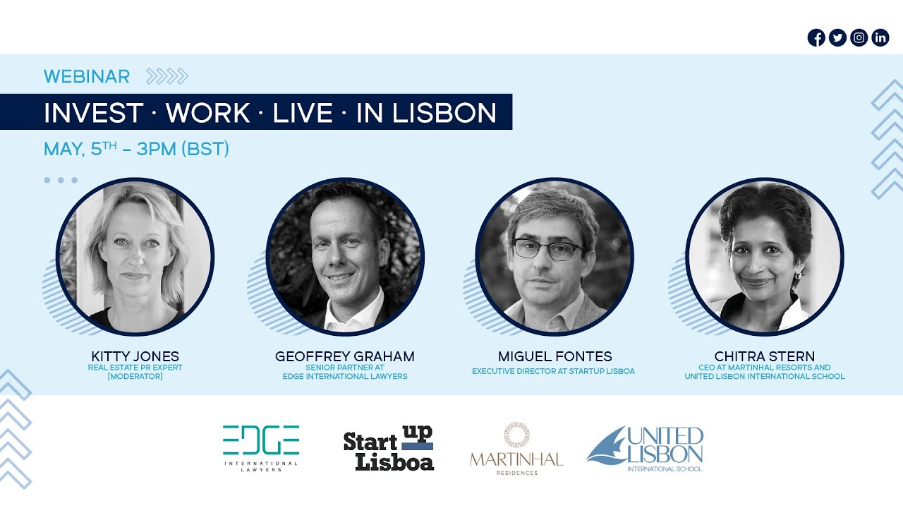 Invest.Work.Live. in Lisbon - Webinar 5th May 2021