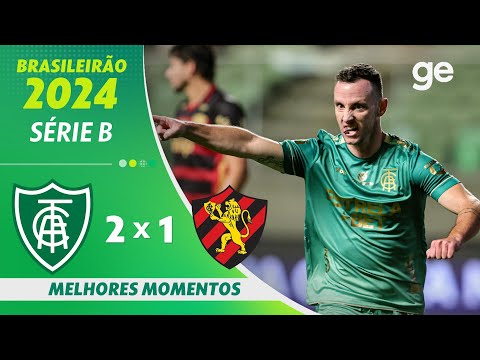 Gols e lances de América-MG x Sport