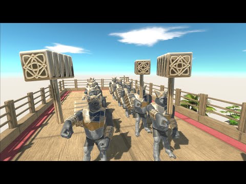ghor hammer 10x deathrun challenge all kings 😱😱-animal revolt battle simulator