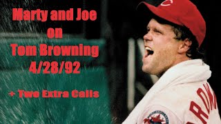 Marty and Joe Stand Up for Tom Browning 4/28/92 Pirates vs Reds