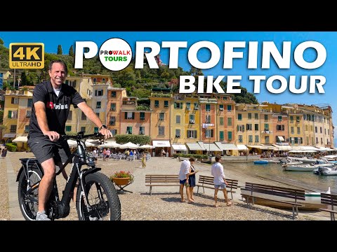 ITALY BIKE RIDE: Rapallo to Portofino 4K | Virtual Cycling Workout on the Italian Riviera
