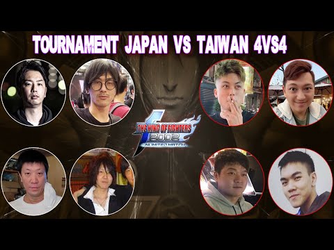 KOF 2002 UM Tournament 4vs4 Japan Vs Taiwan 25/04/2021 Um torneio entre grandes Lendas