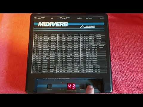 Alesis Midiverb Desktop Reverb Unit 1986 - 1987 - Black Bild 4