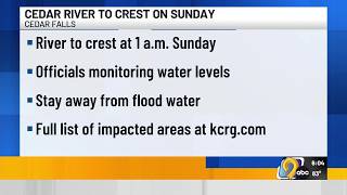 Cedar Falls warns residents of potential flooding as Cedar River levels rise