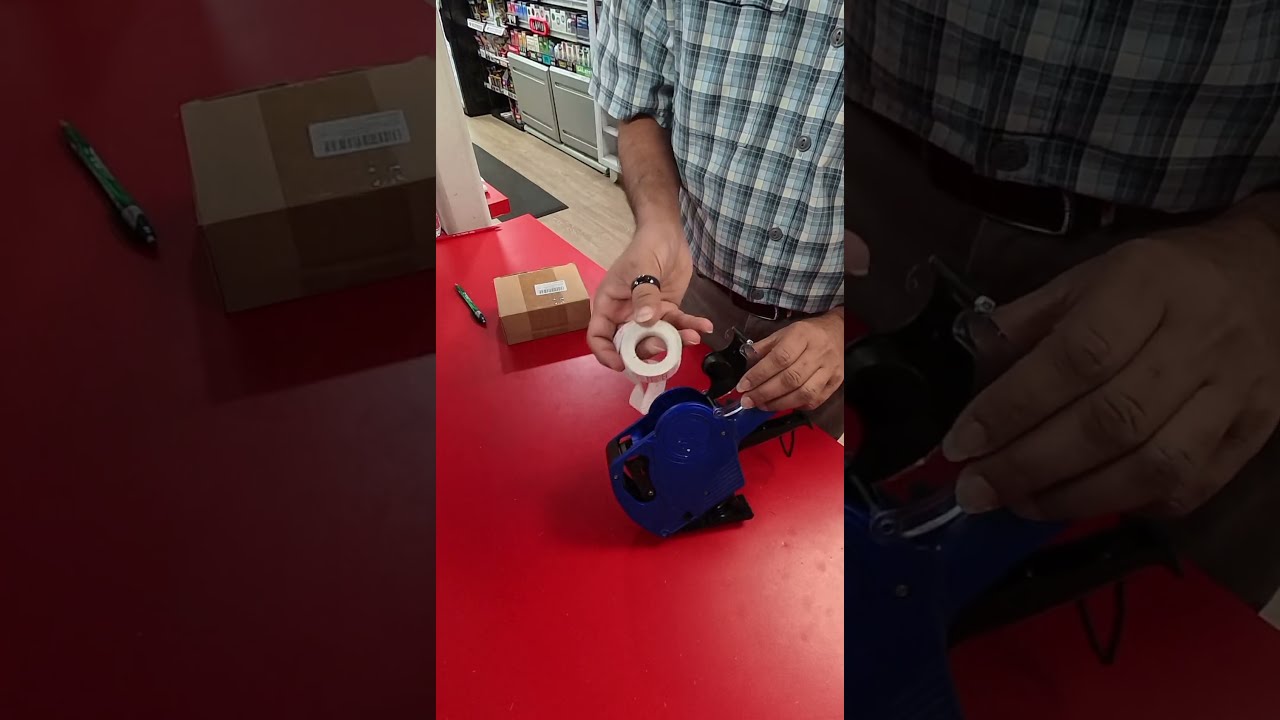 Changing Label roll on MX-5500 (Price Gun / Label Gun)