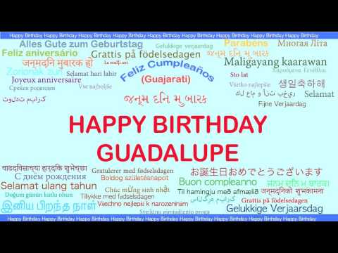 Guadalupe   Languages Idiomas - Happy Birthday