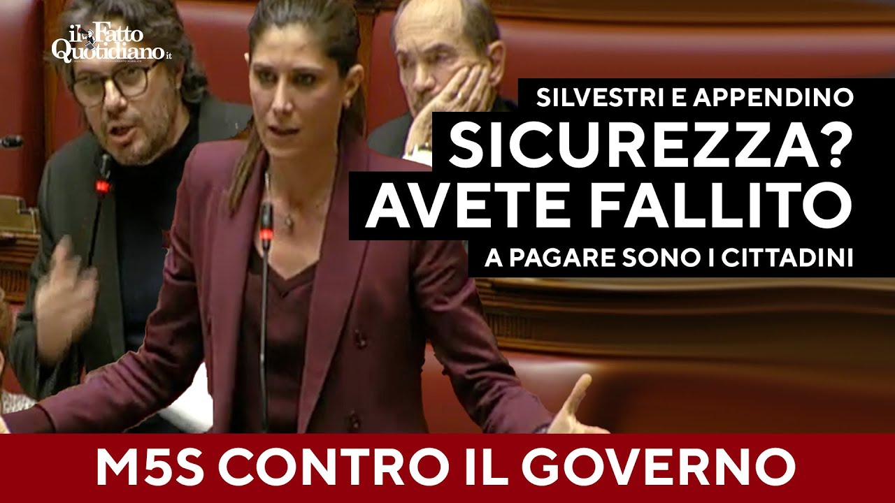 Appendino e Silvestri contro il governo: "Sulla sicurezza avete fallito. Lo dicono i dati"