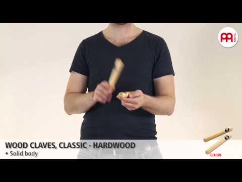 Meinl Percussion CL1HW 8" Classic Solid Hardwood Claves, Pair (VIDEO) image 2