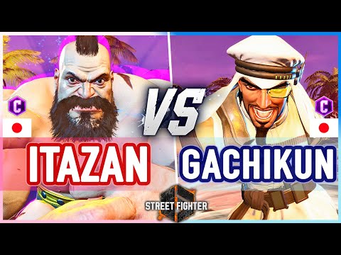 SF6 🔥 Itazan (Zangief) vs Gachikun (Rashid) 🔥 Street Fighter 6